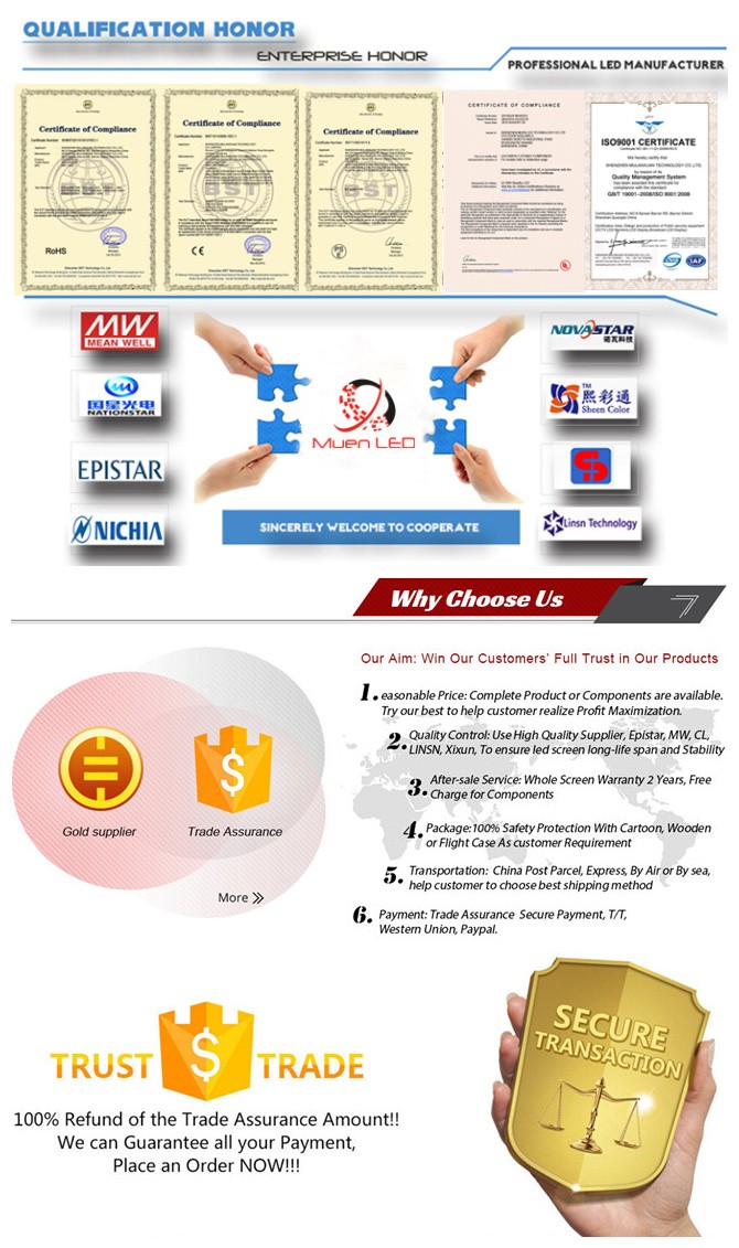 Muen P10 Kinglight ext&eacute;rieur SMD RVB LED module 1/4 scan 22