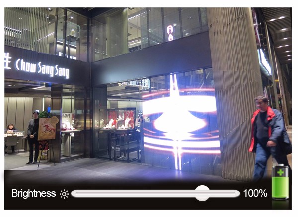 &Eacute;cran d'affichage LED transparent ext&eacute;rieur personnalis&eacute; P10 4