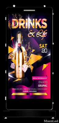 Lecteur publicitaire LED d'intérieur PH4 de 85 pouces