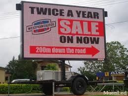 Remorque publicitaire LED MUENLED-TB16 / panneau d'affichage LED extérieur