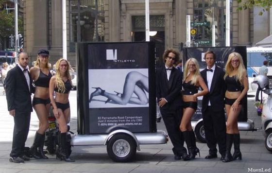 boîte lumineuse de publicité de scooter muenled M1