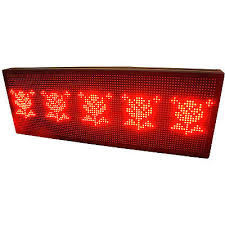 Indicateur d'affichage à LED P10, ligne 1-8 256x64 rouge