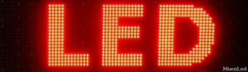 Panneau d'affichage LED P10, 1-8 lignes 256x64 Ambre