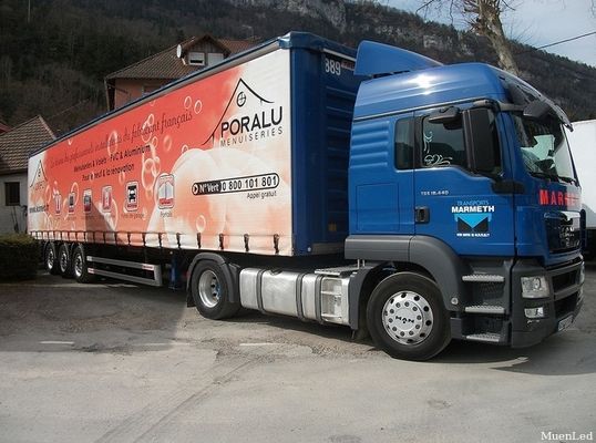 Écran d'affichage mené par camion mené mobile