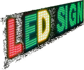 Indicateur d'affichage à LED P10, ligne 1-8 256x64 Tricolore